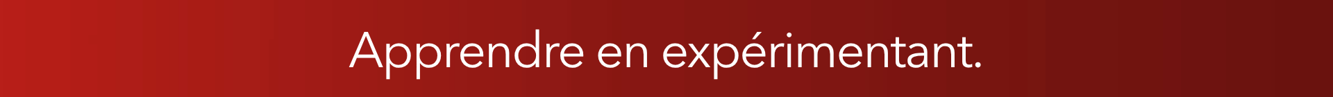 Bandeau institut 03Apprendre en expérimentant